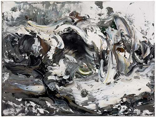 Maggi Hambling，Wave crashing, March，2009，版权属于 Maggi Hambling