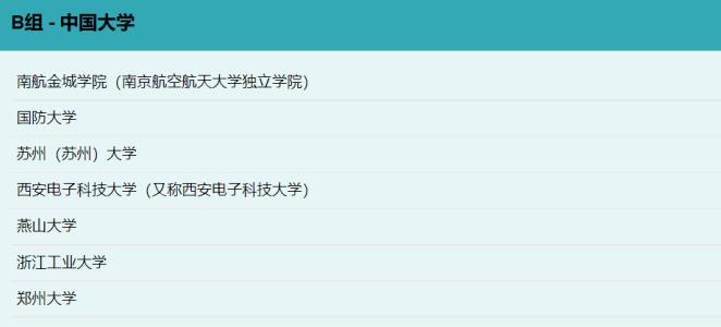 UCL在今年公布了中国高校school list
