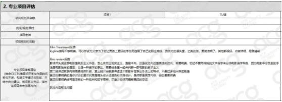 ACG教学评估反馈表